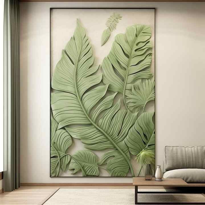 3D leaf Decorative Wall Panel